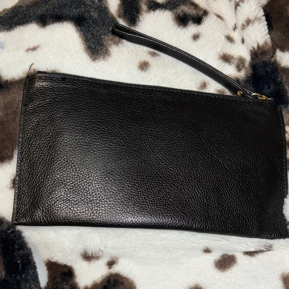 Michael Kors Black Pebbled Leather Clutch - Picture 2 of 6